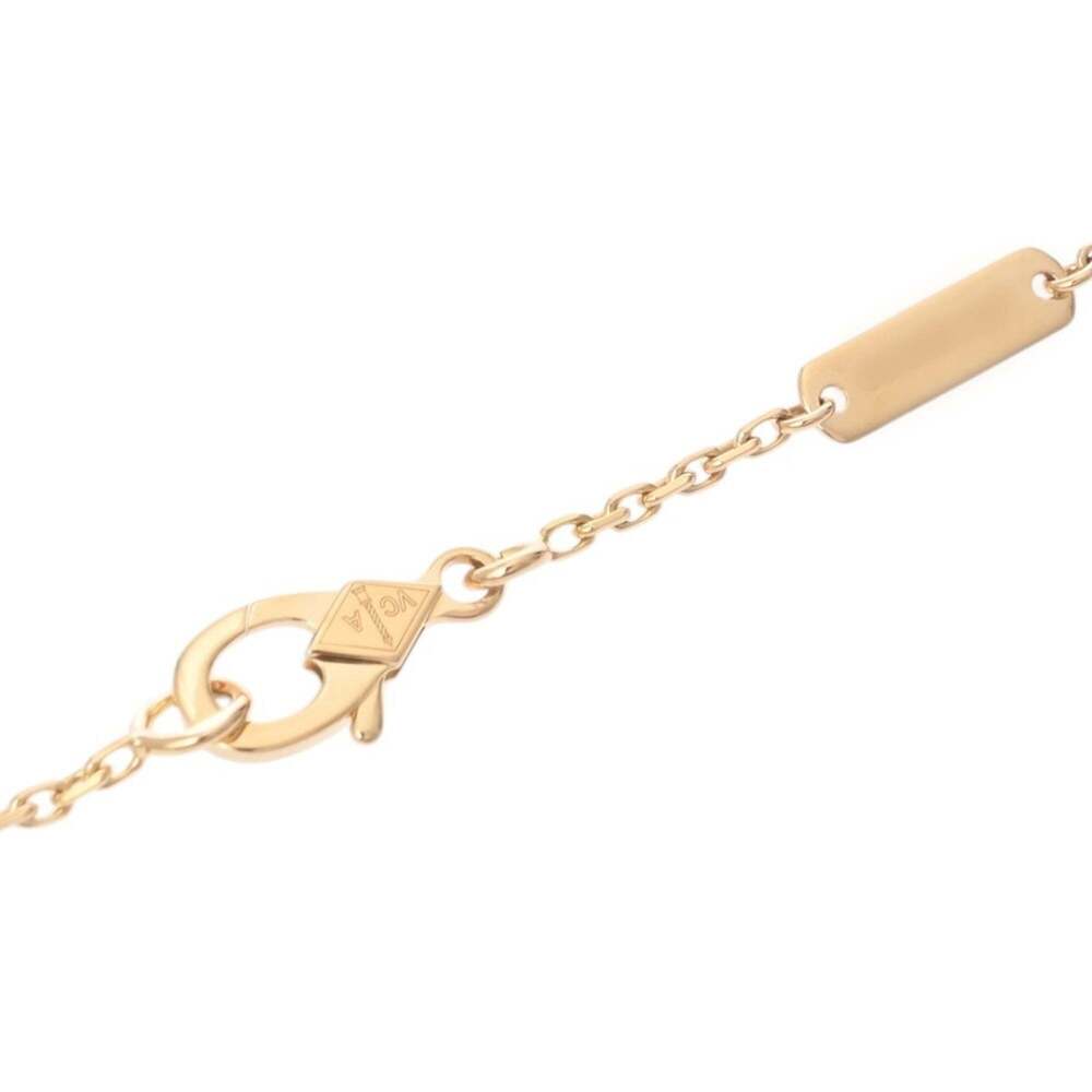 VAN CLEEF & ARPELS Alhambra Necklace VCARPMOP00 Women's 18K Yellow Gold YG A ... - Picture 5 of 11